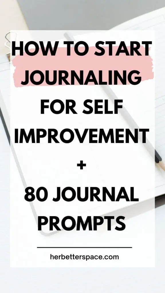 how to start journaling for self improvement