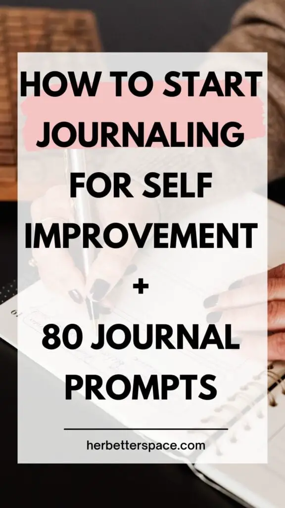 how to start journaling for self improvement