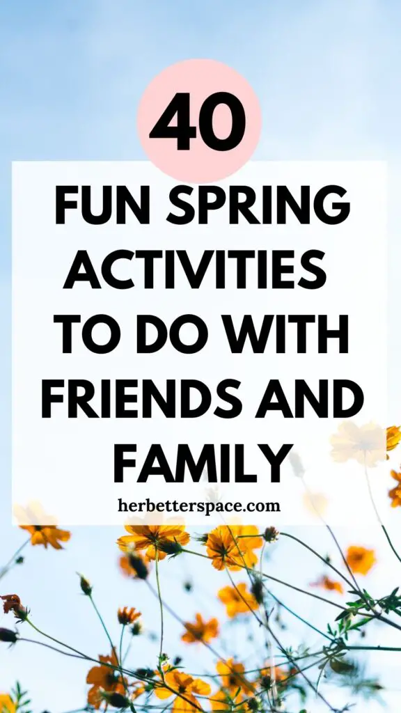 spring activities to do