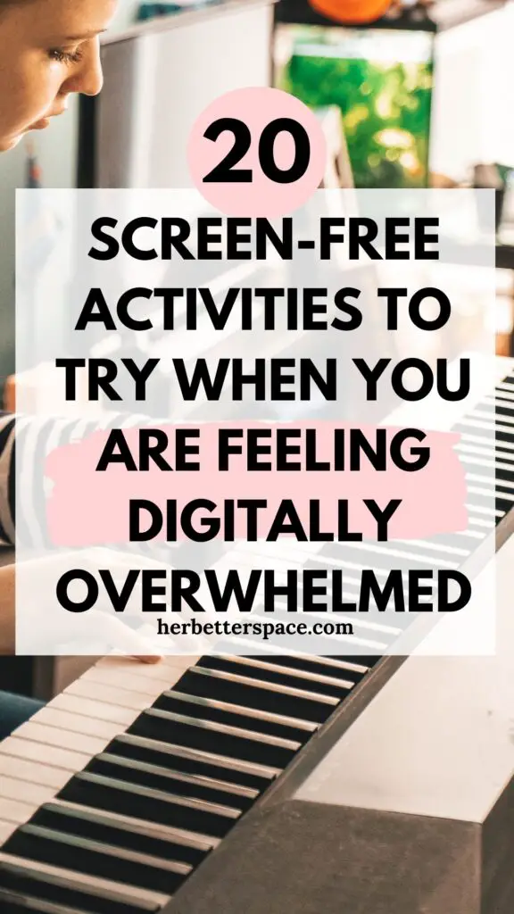screen free activities