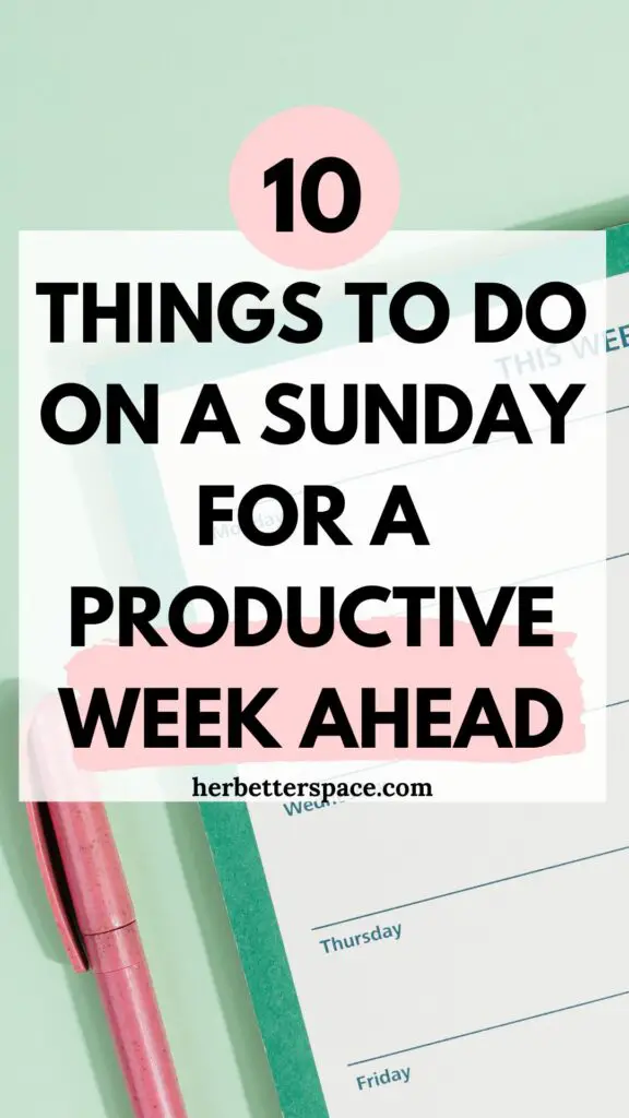 things to do on a sunday