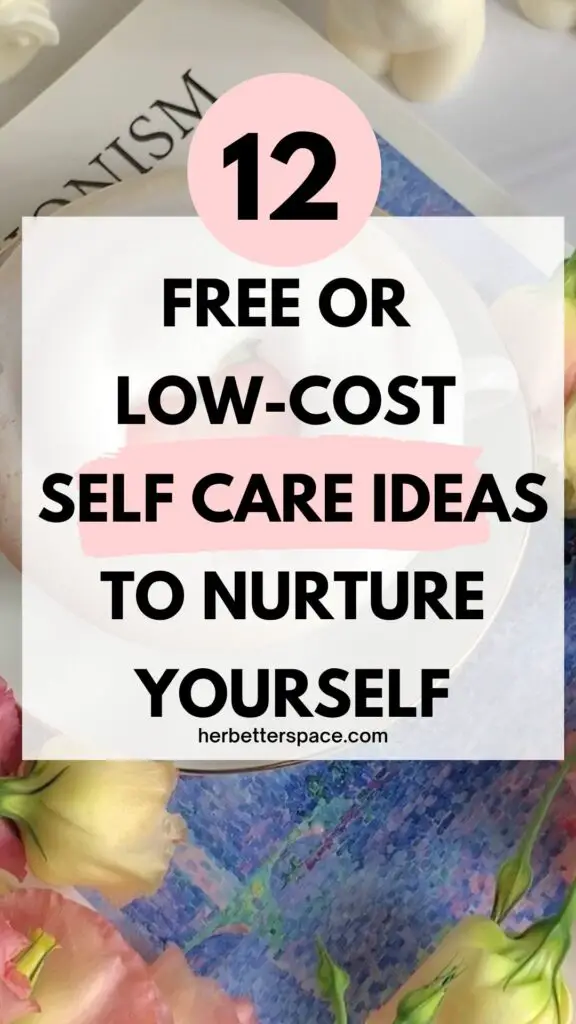 low cost self care ideas