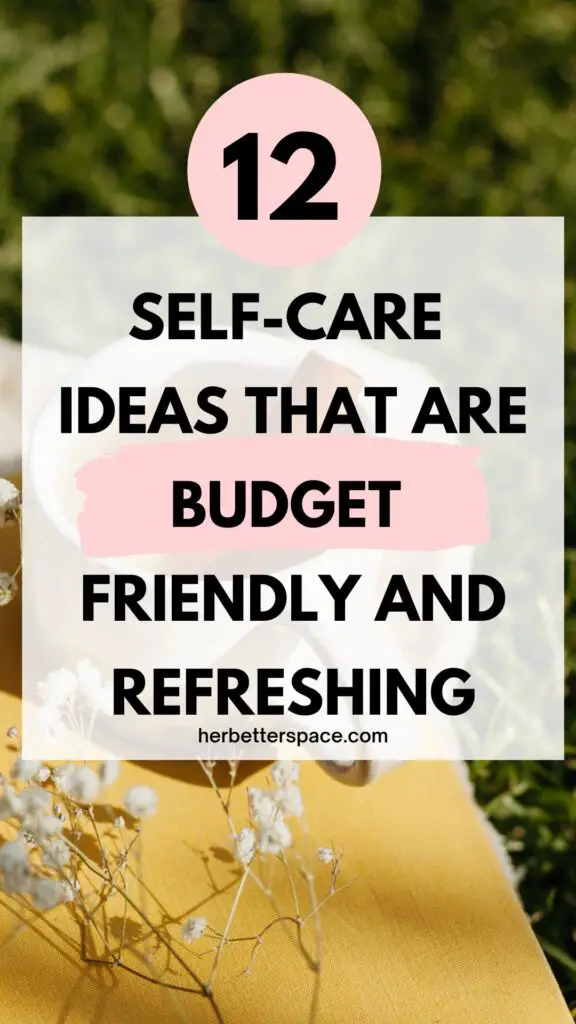 cheap self care ideas